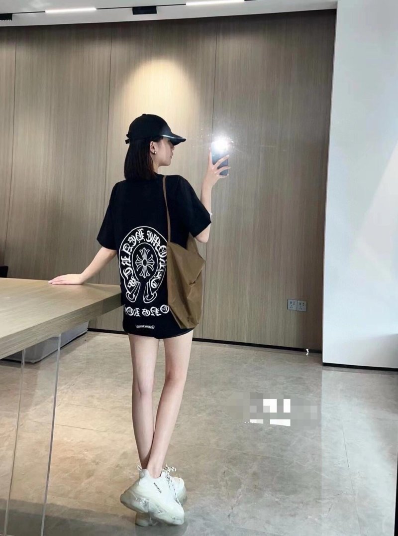 Chrome Hearts Black Oversized T-Shirt with Emblem view