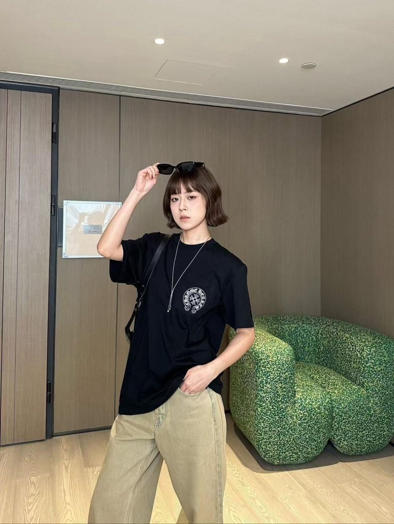 Chrome Hearts Black Oversized T-Shirt with Emblem view