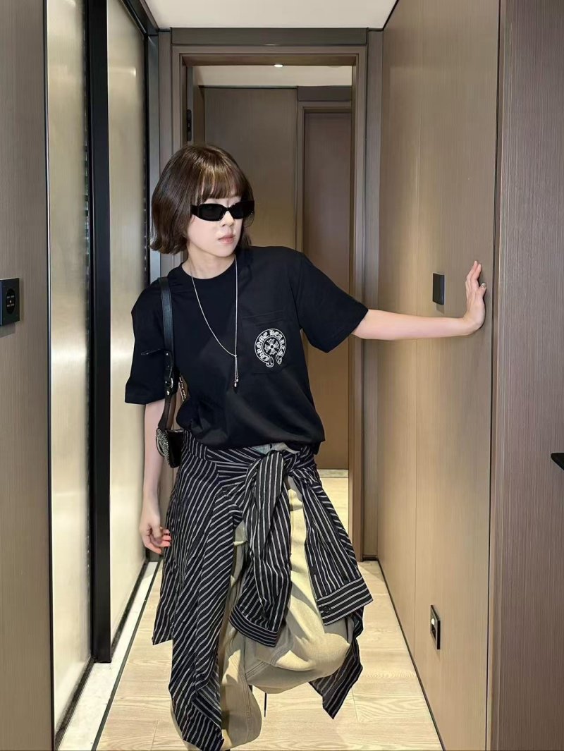 Chrome Hearts Black Oversized T-Shirt with Emblem view