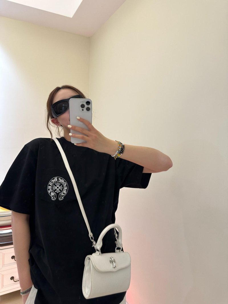 Chrome Hearts Black Oversized T-Shirt with Emblem view