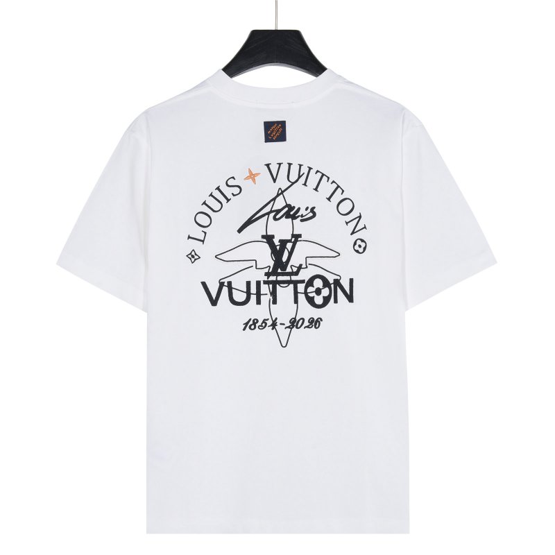 Louis Vuitton White Crew Neck Graphic T-Shirt view