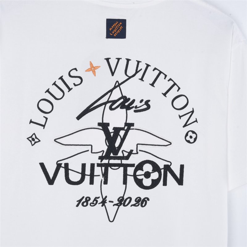 Louis Vuitton White Crew Neck Graphic T-Shirt view