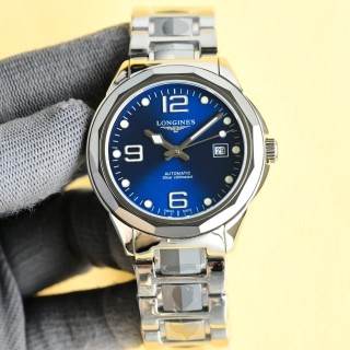 Longines Inspired Blue Dial Steel Bracelet Watch 42mm