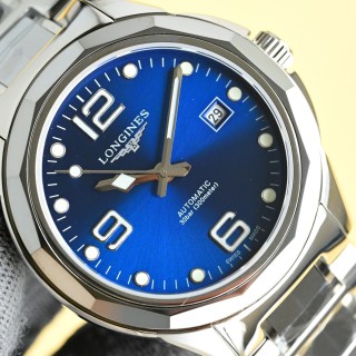 Longines Inspired Blue Dial Steel Bracelet Watch 42mm view 6