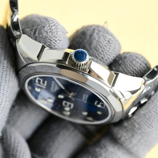 Longines Inspired Blue Dial Steel Bracelet Watch 42mm view 7