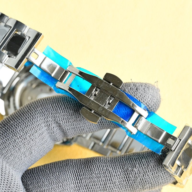Longines Inspired Blue Dial Steel Bracelet Watch 42mm view