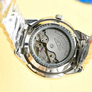 Longines Inspired Blue Dial Steel Bracelet Watch 42mm view 9