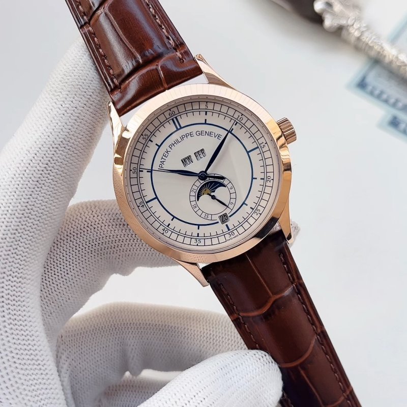 Patek Philippe Annual Calendar Moon Phase Rose Gold Watch