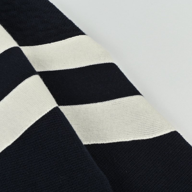 Louis Vuitton Striped Zip Knit Jacket Black Cream view