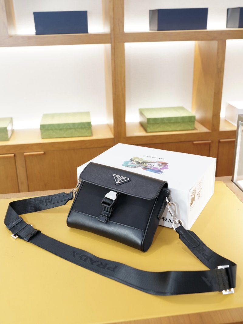 Prada Black Nylon Crossbody Shoulder Bag view