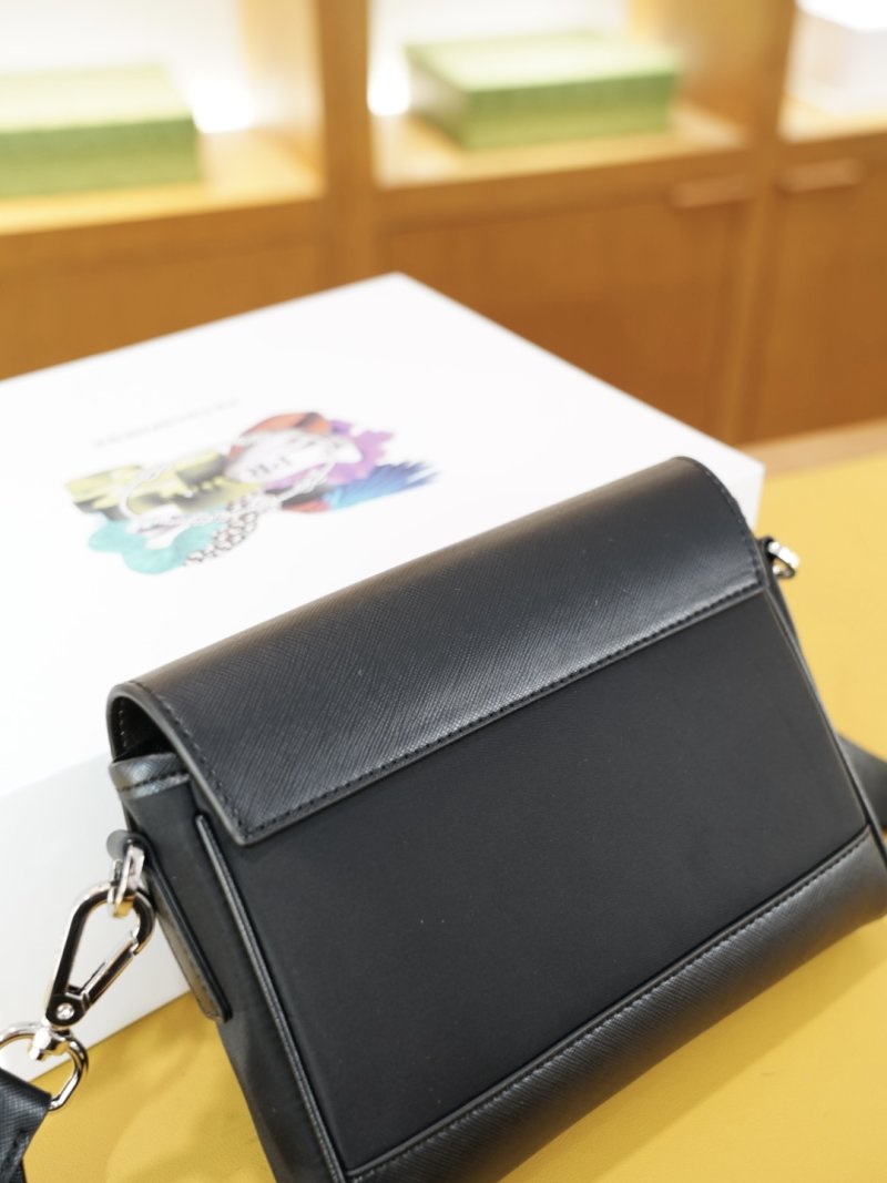 Prada Black Nylon Crossbody Shoulder Bag view
