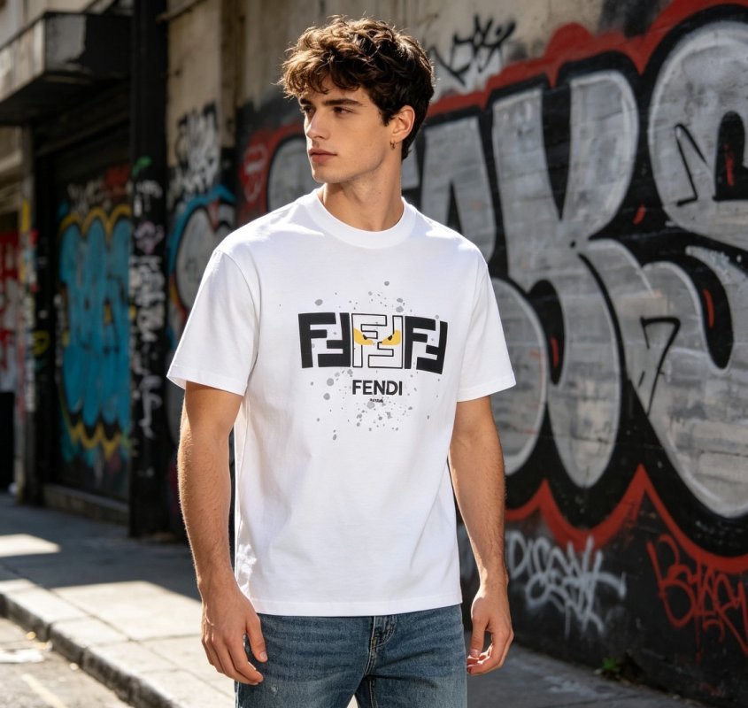 Fendi FF Logo White T-Shirt