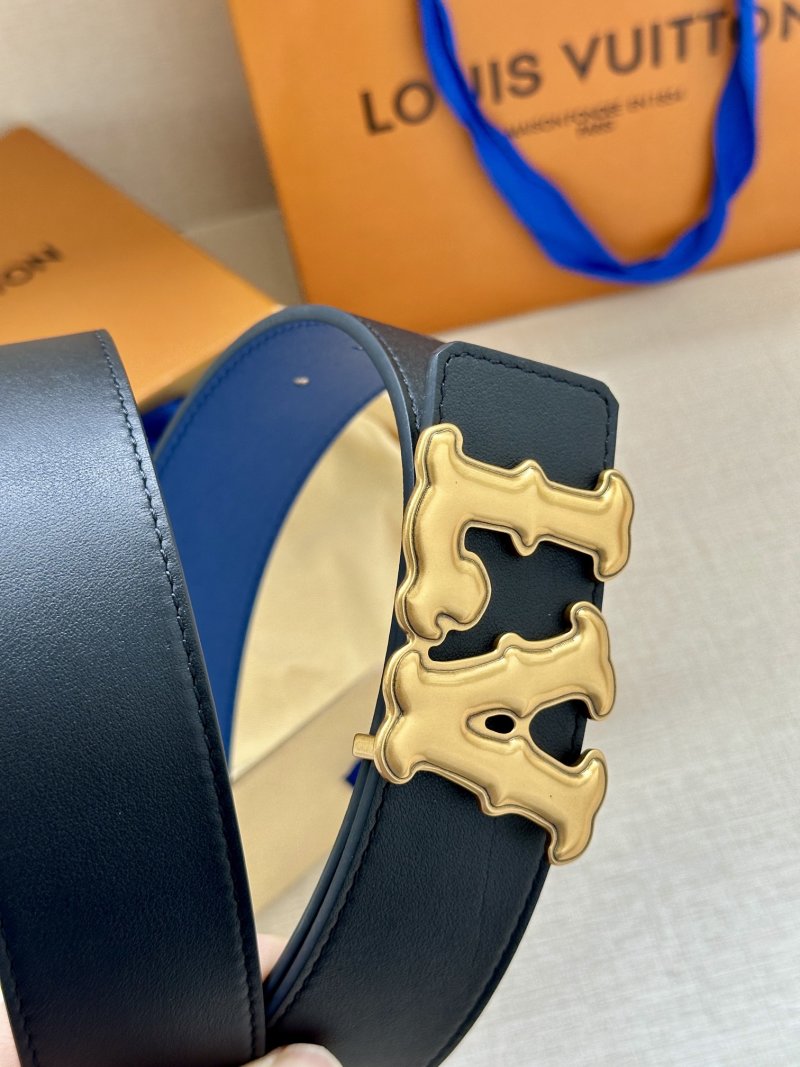 Louis Vuitton LV Ranch 4.0 Reversible Leather Belt Navy view