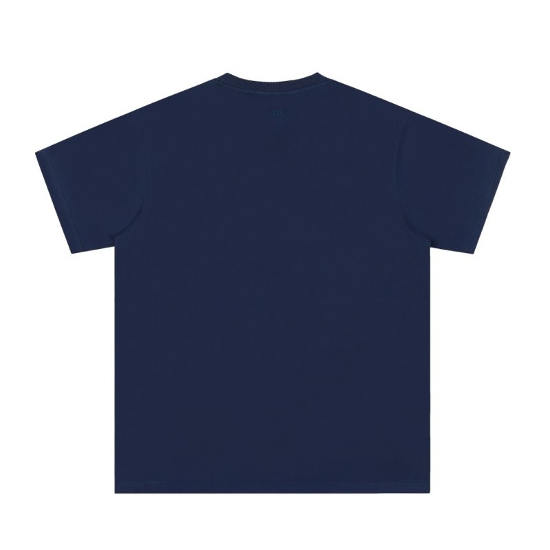 Ami Paris Navy Heart Logo T-Shirt Red view