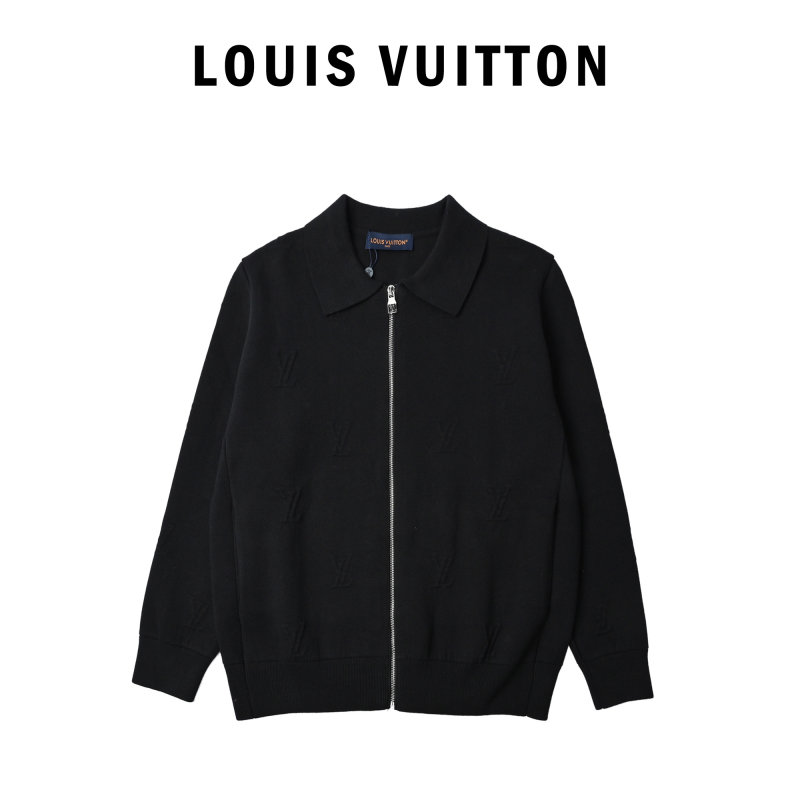 Black Wool Blend Harrington Jacket view