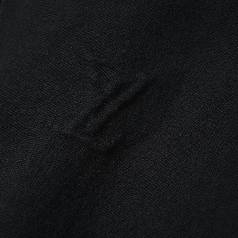 Black Wool Blend Harrington Jacket view