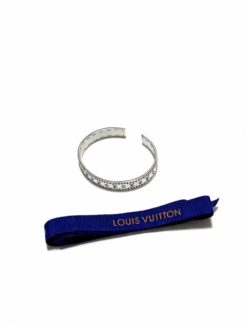 Louis Vuitton Monogram Silver Cuff Bracelet