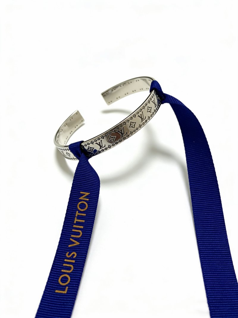 Louis Vuitton Monogram Silver Cuff Bracelet view