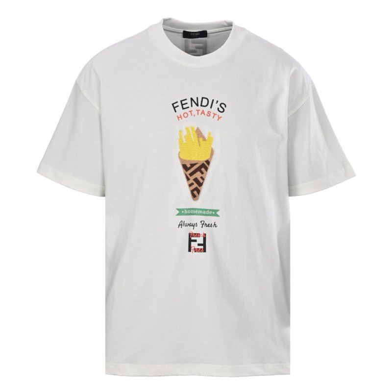 Fendi Hot Tasty Ice Cream White T-Shirt view
