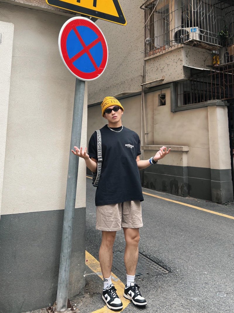 Essentials Black Short Sleeve T-Shirt view