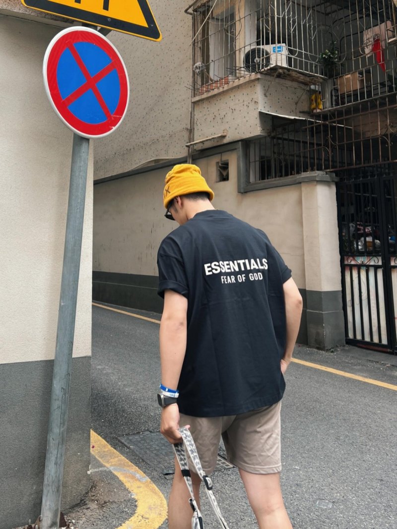 Essentials Black Short Sleeve T-Shirt view
