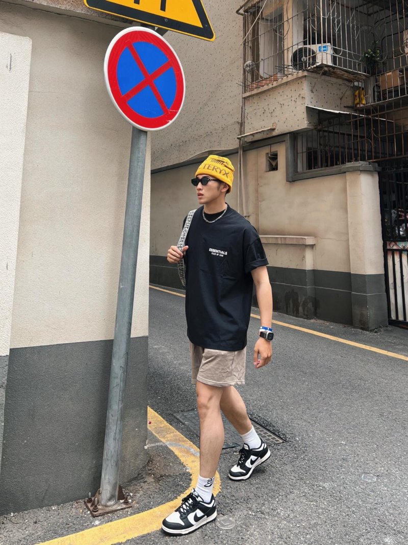 Essentials Black Short Sleeve T-Shirt view