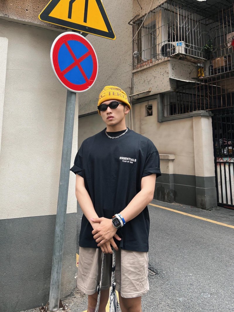 Essentials Black Short Sleeve T-Shirt view