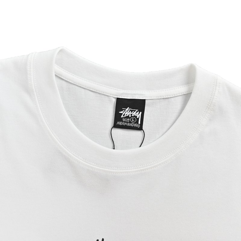 Stüssy White Graphic Print Short Sleeve T-Shirt view