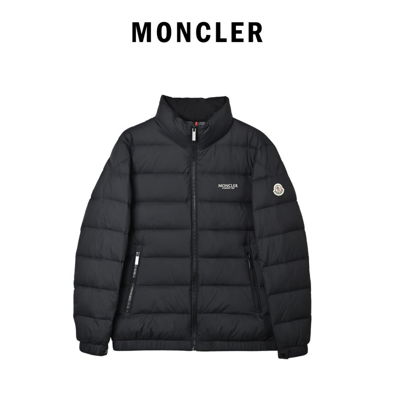 Black Quilted Puffer Down Jacket – Lightweight Winter Coat view