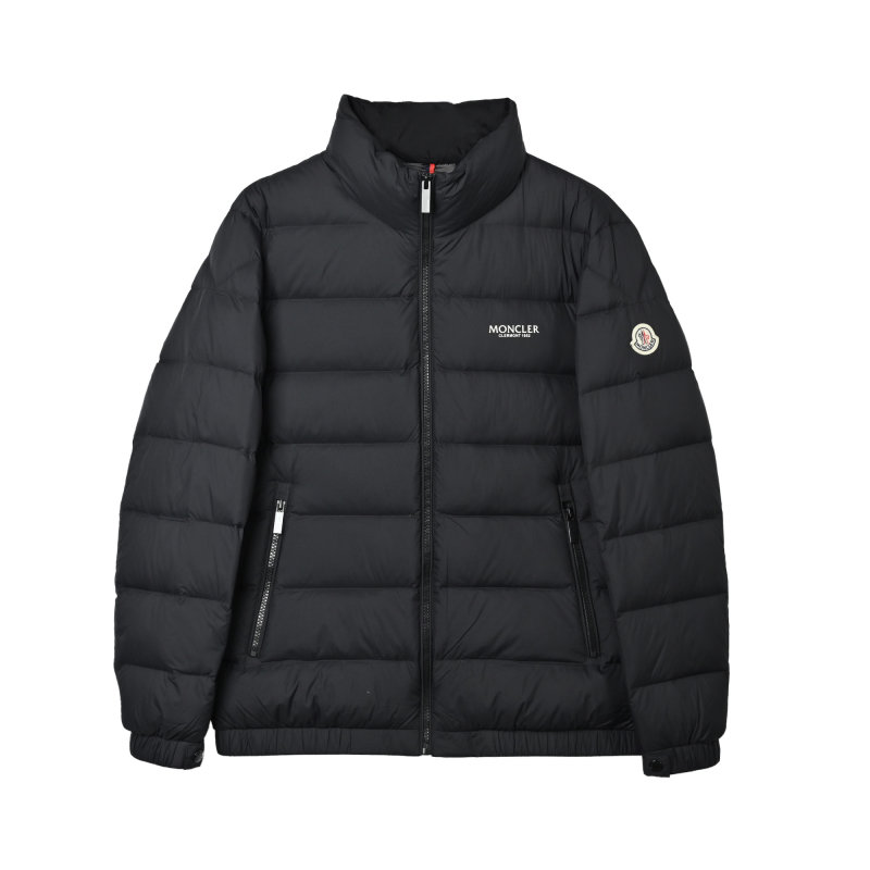 Black Quilted Puffer Down Jacket – Lightweight Winter Coat view