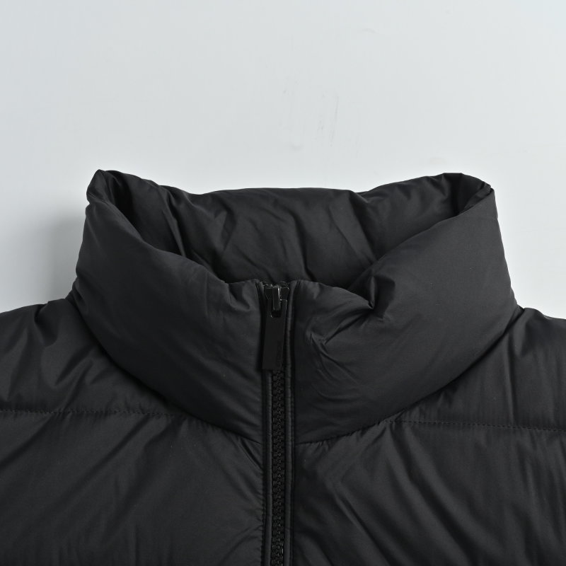 Black Quilted Puffer Down Jacket – Lightweight Winter Coat view