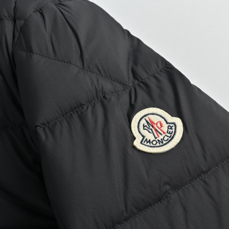 Black Quilted Puffer Down Jacket – Lightweight Winter Coat view