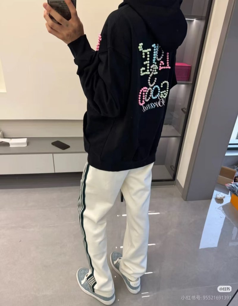 Black Love is Good Rhinestone Hoodie view