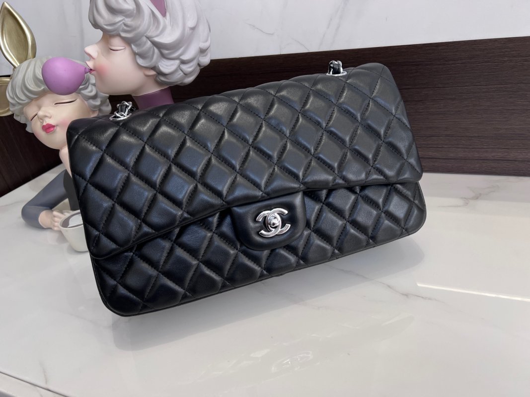 Chanel Classic Flap Quilted Black Leather Shoulder Bag