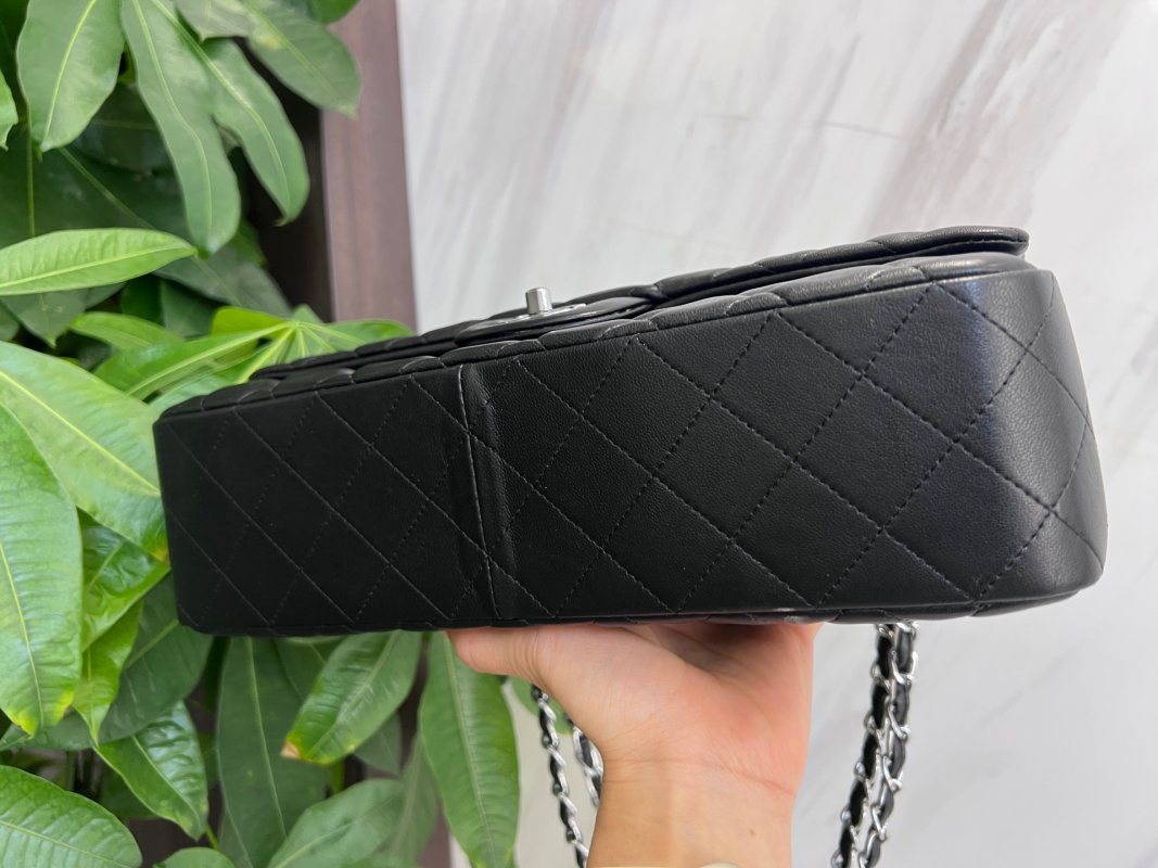 Chanel Classic Flap Quilted Black Leather Shoulder Bag view