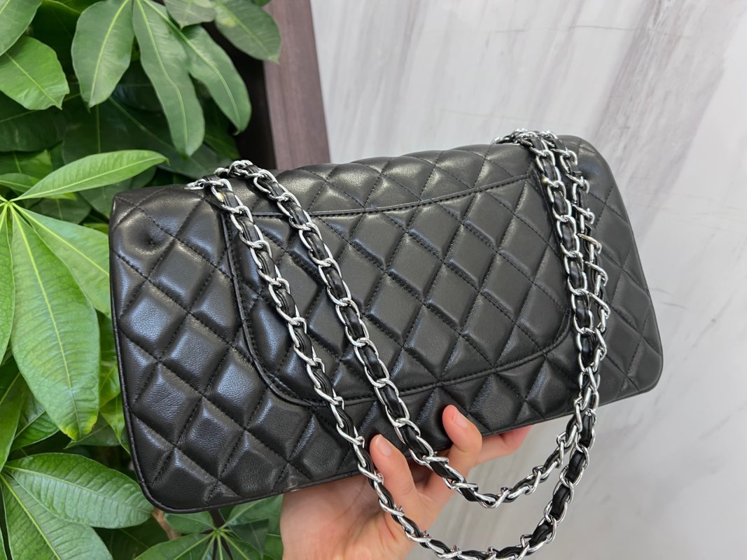 Chanel Classic Flap Quilted Black Leather Shoulder Bag view