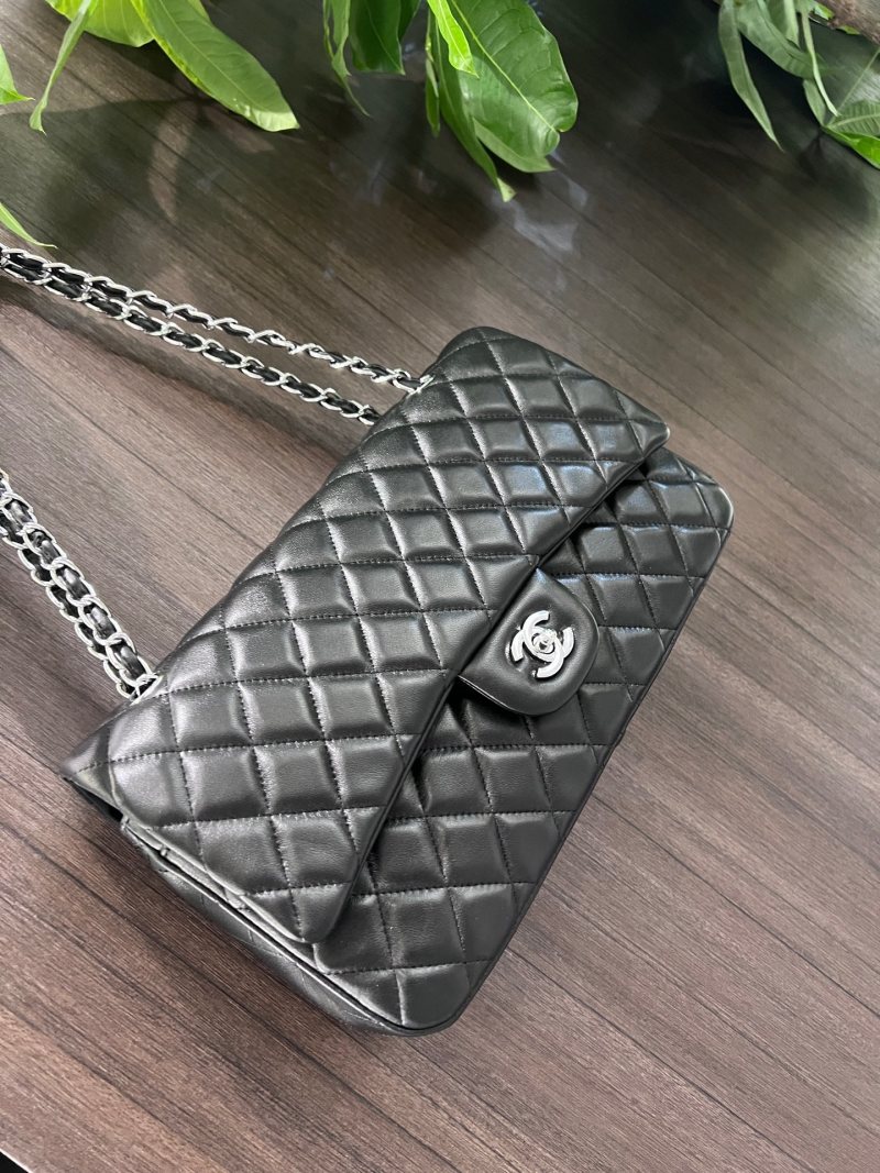 Chanel Classic Flap Quilted Black Leather Shoulder Bag view