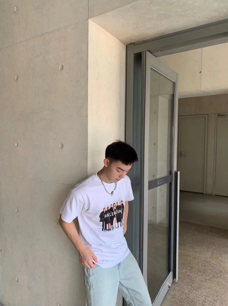 Balenciaga Group Photo White T-Shirt view