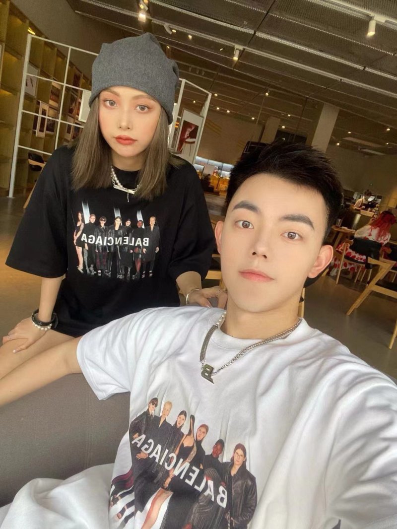 Balenciaga Group Photo White T-Shirt view