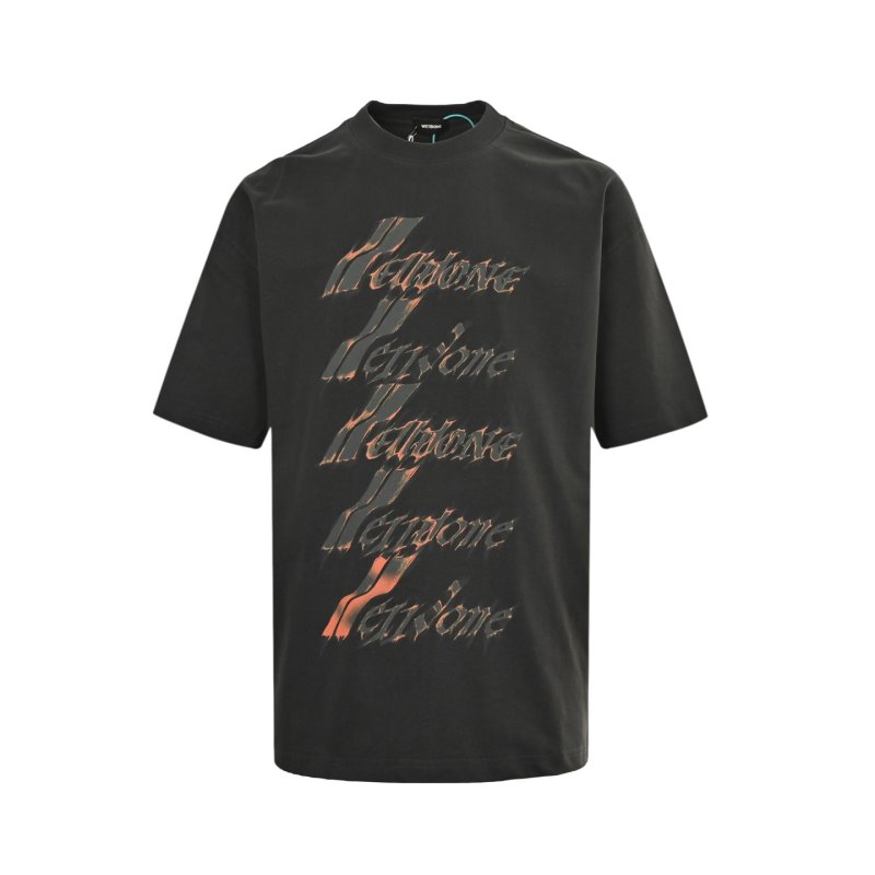 Charcoal Graphic Text Print Oversized T-Shirt view