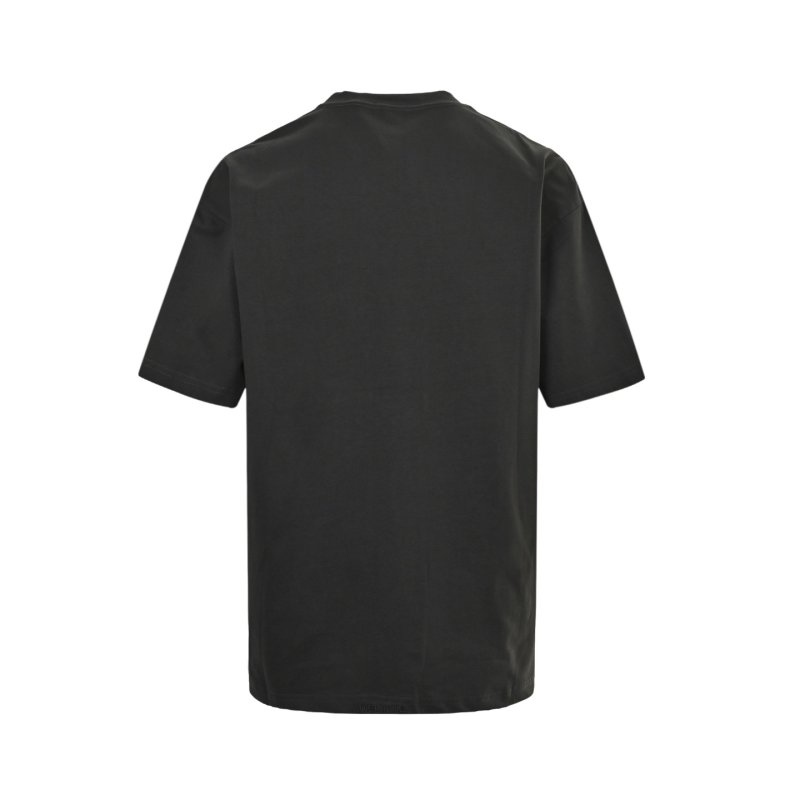 Charcoal Graphic Text Print Oversized T-Shirt view