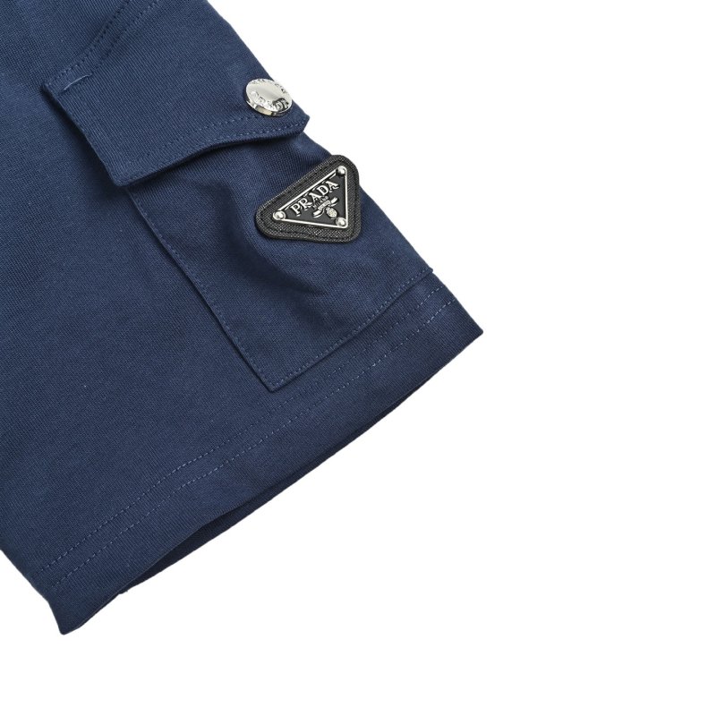 Prada Logo T-Shirt Navy Blue view