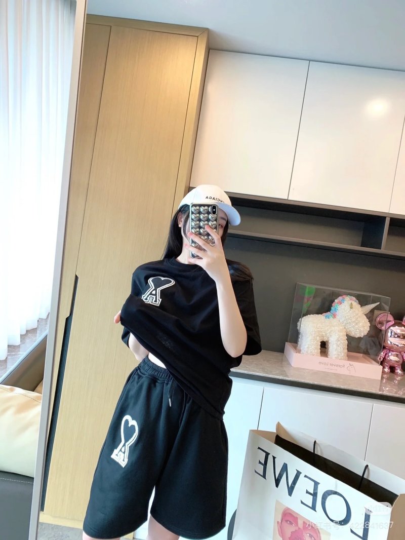 Black Heart Logo Shorts view
