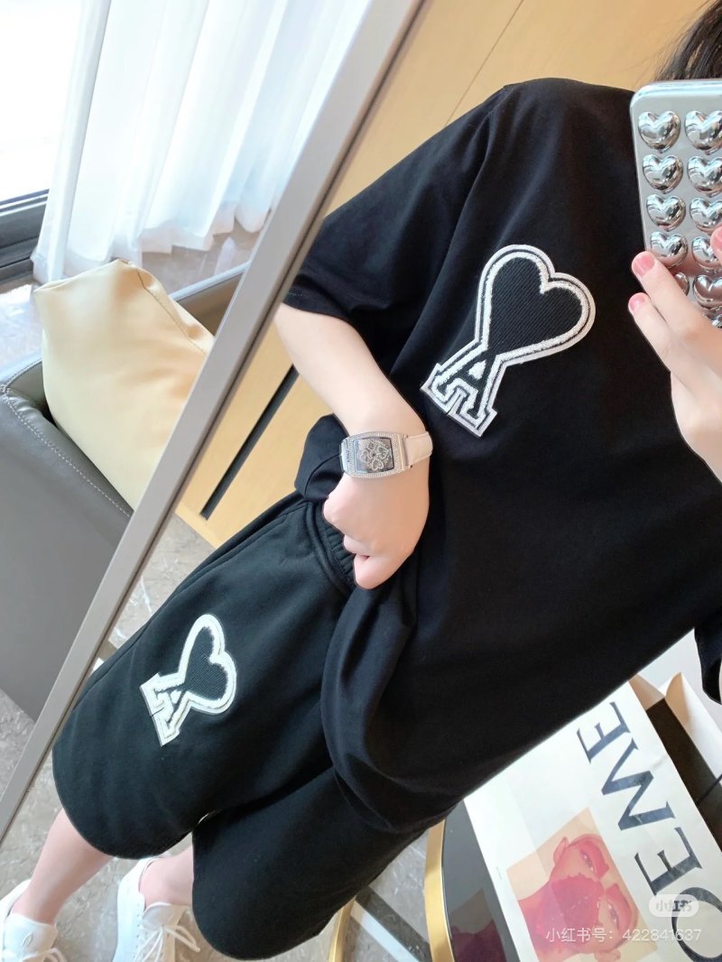 Black Heart Logo Shorts view