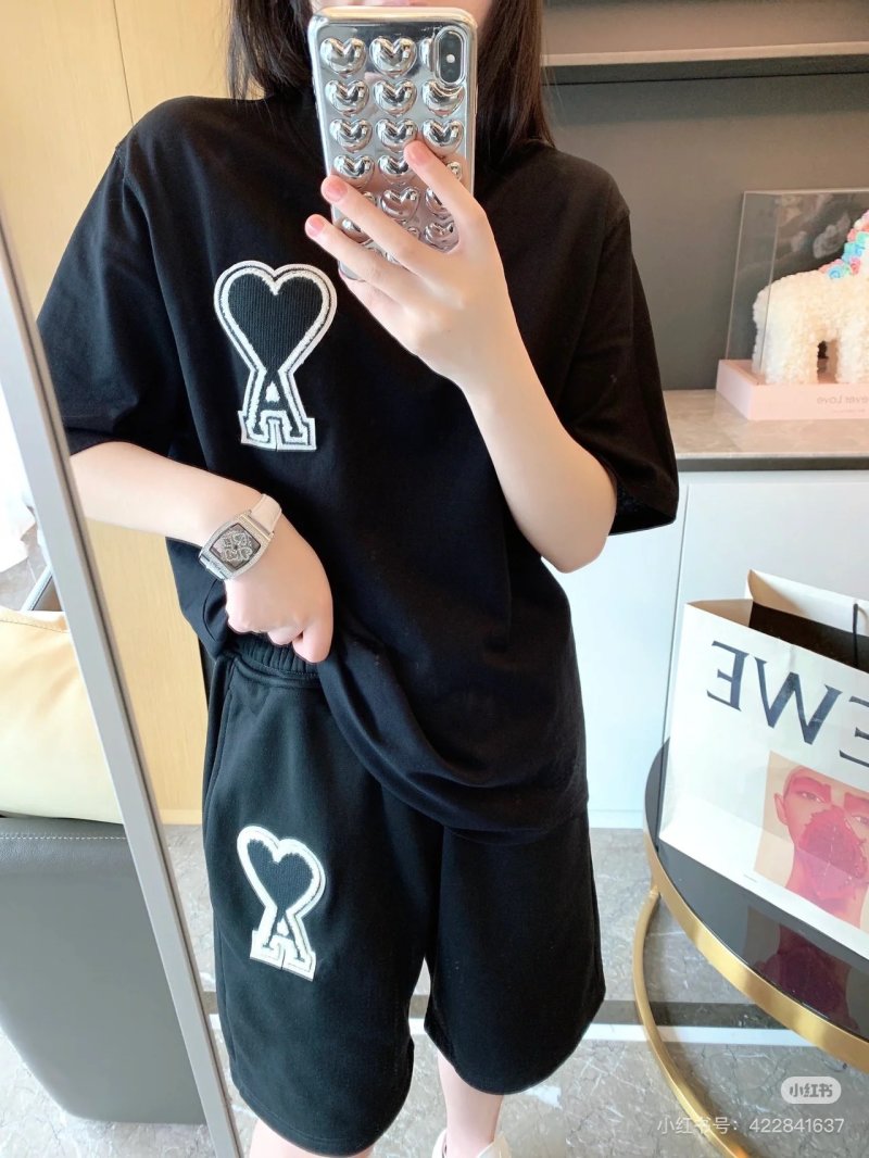 Black Heart Logo Shorts view