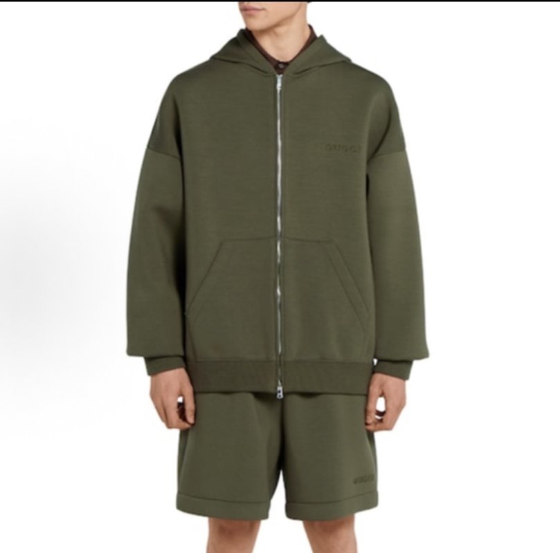 Essentials Fear of God Olive Zip Hoodie