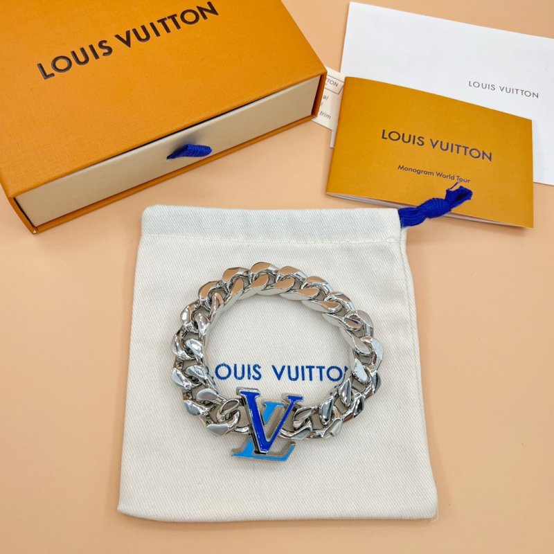 Louis Vuitton LV Cuban Chain Bracelet Blue