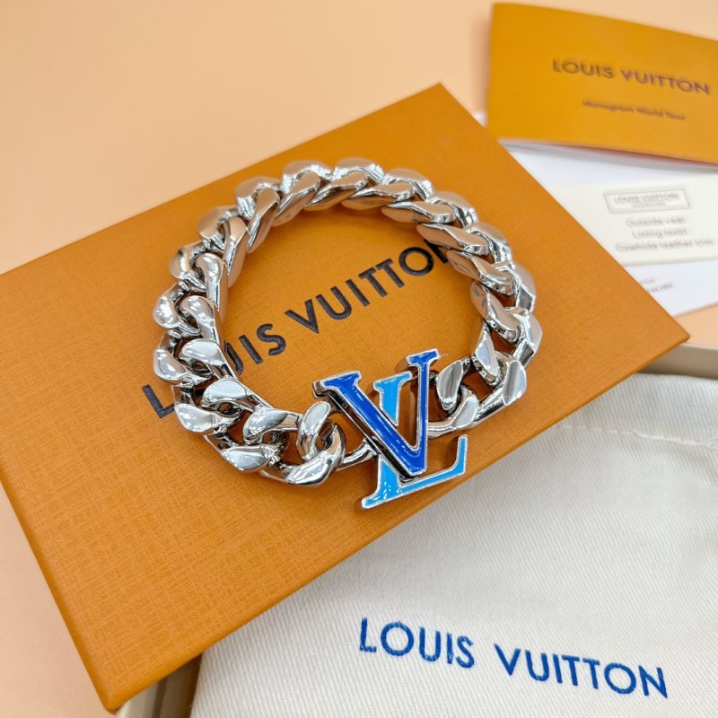 Louis Vuitton LV Cuban Chain Bracelet Blue view