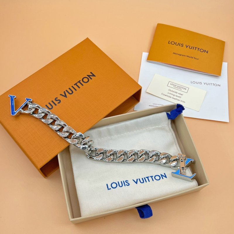 Louis Vuitton LV Cuban Chain Bracelet Blue view