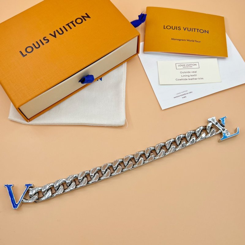 Louis Vuitton LV Cuban Chain Bracelet Blue view